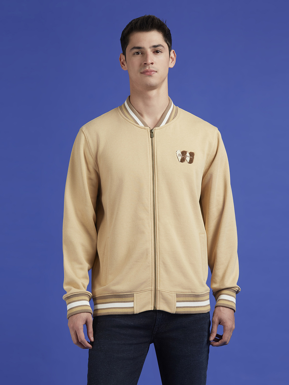 Image of Pepe Jeans Men Full Sleeve Color Block Sweatshirt