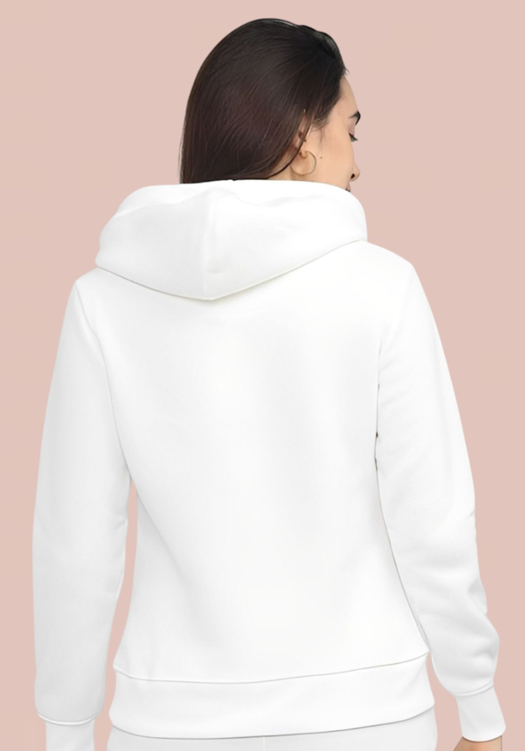 Image of Parona Women Full Sleeve Solid Hooded Sweatshirt