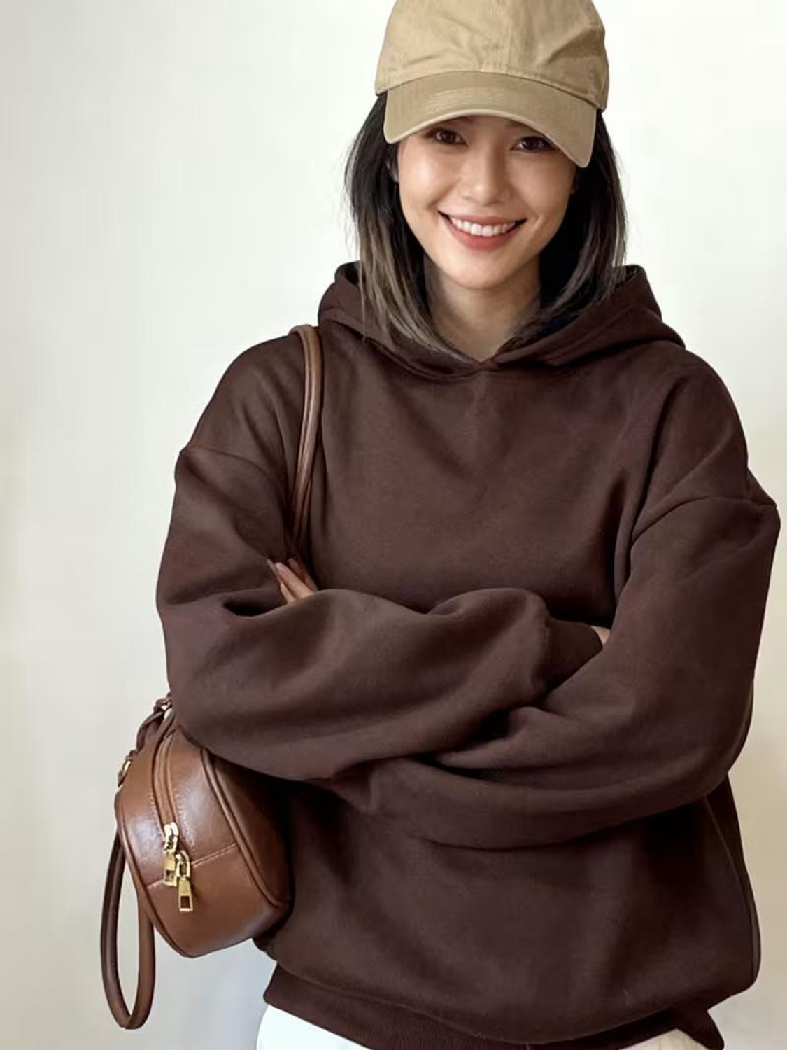 Image of Zyrofit Women Full Sleeve Solid Hooded Sweatshirt