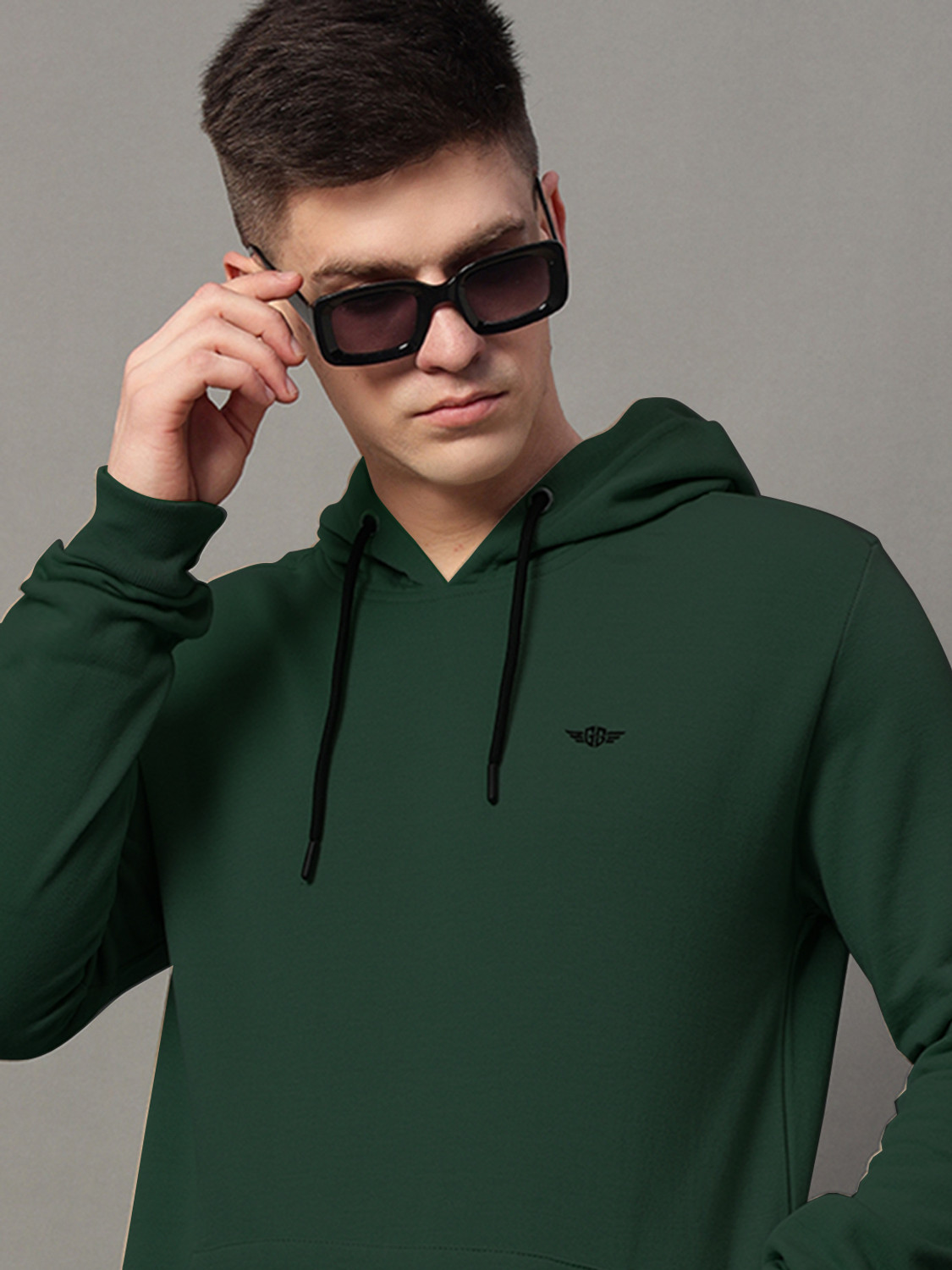 Image of GETGOLF Men Full Sleeve Solid Sweatshirt
