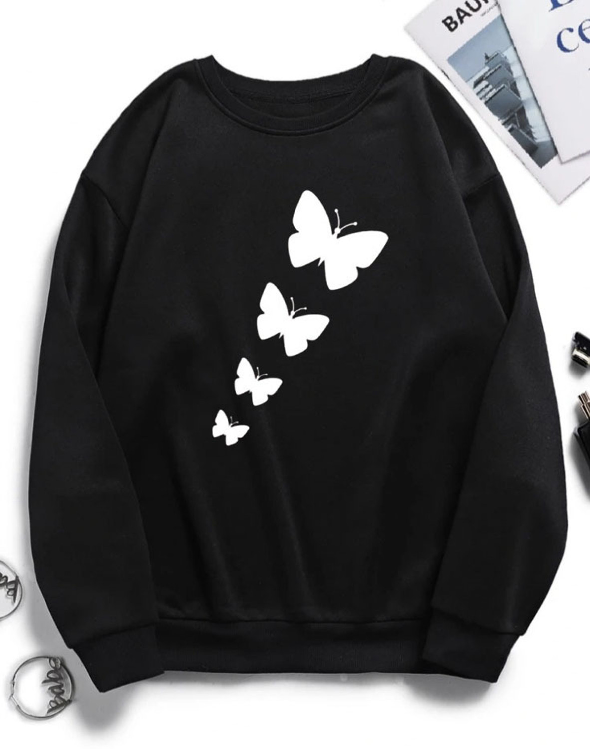 Image of 2013 USK COLLECTION Women Full Sleeve Printed Sweatshirt