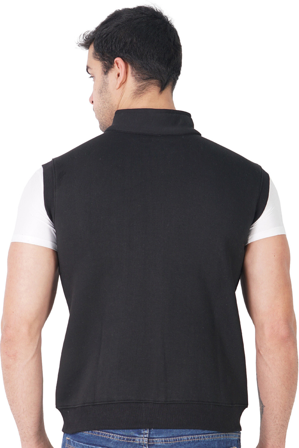 Image of Mindseye Creations Men Sleeveless Solid Sweatshirt