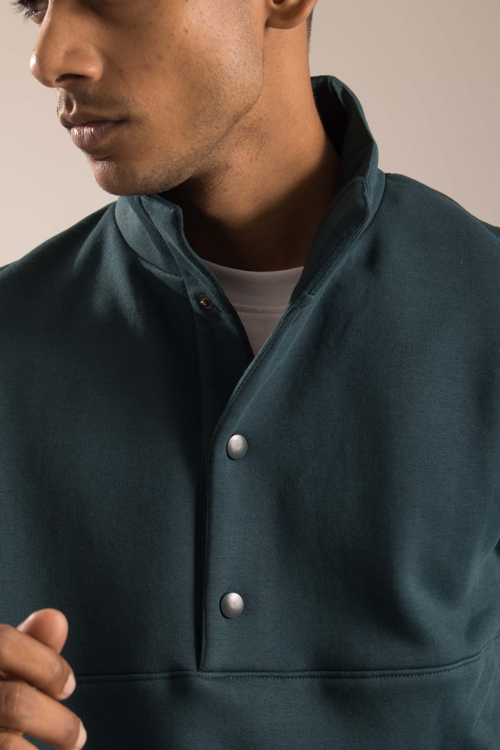 Image of Oneway Men Full Sleeve Solid Sweatshirt