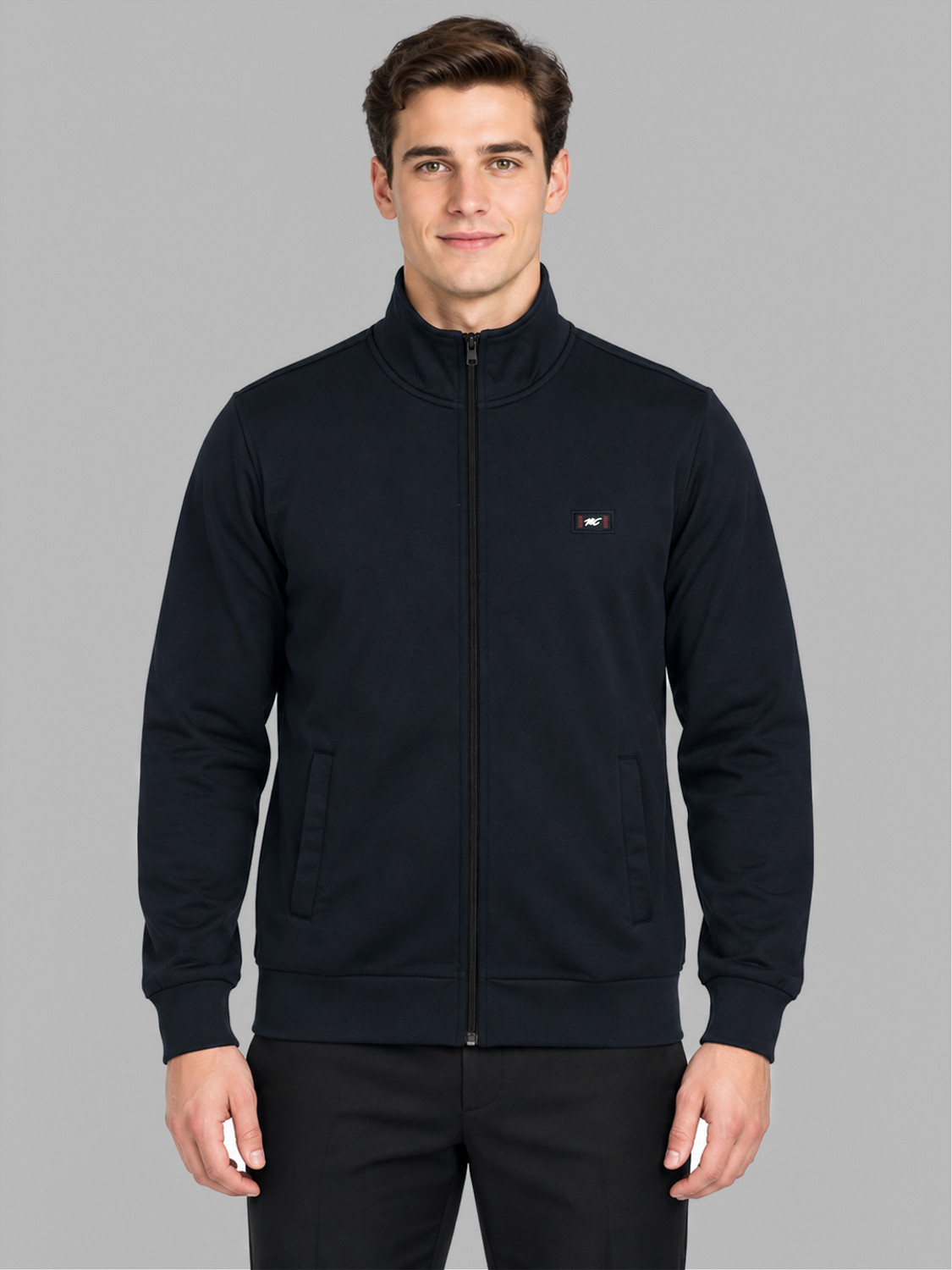 MONTE CARLO Men Full Sleeve Solid Sweatshirt - Image 1