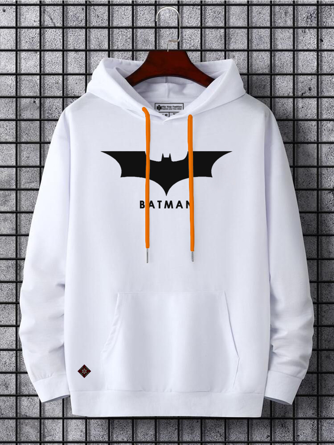 HIP HOP FASHOIN Men Full Sleeve Printed Hooded Sweatshirt - Image 1
