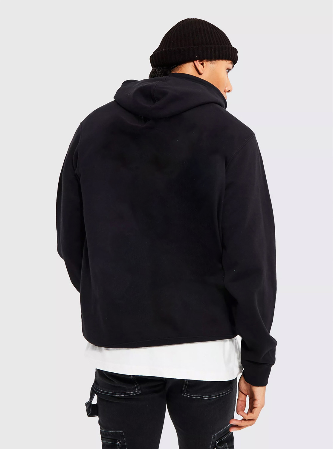 Image of SCOTT FINCHER Men Full Sleeve Printed Hooded Sweatshirt