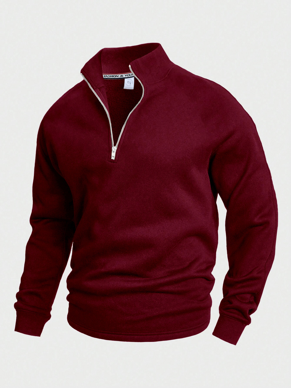Image of TeeWink Men Full Sleeve Solid Sweatshirt