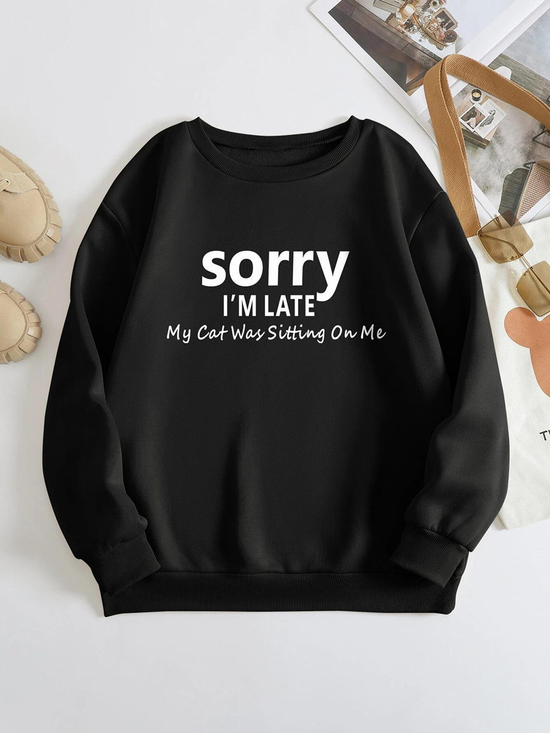 Image of KOTTY Women Full Sleeve Printed Sweatshirt