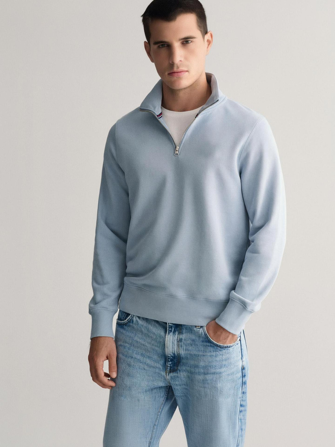 Image of Smartees Men Full Sleeve Solid Hooded Sweatshirt
