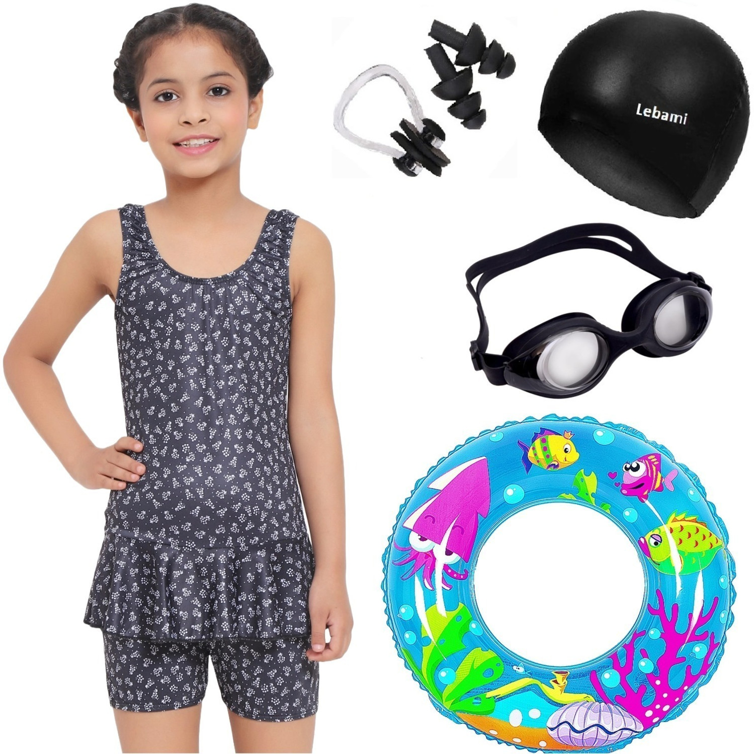 Image of Frautica Printed Women Multicolor Swimsuit