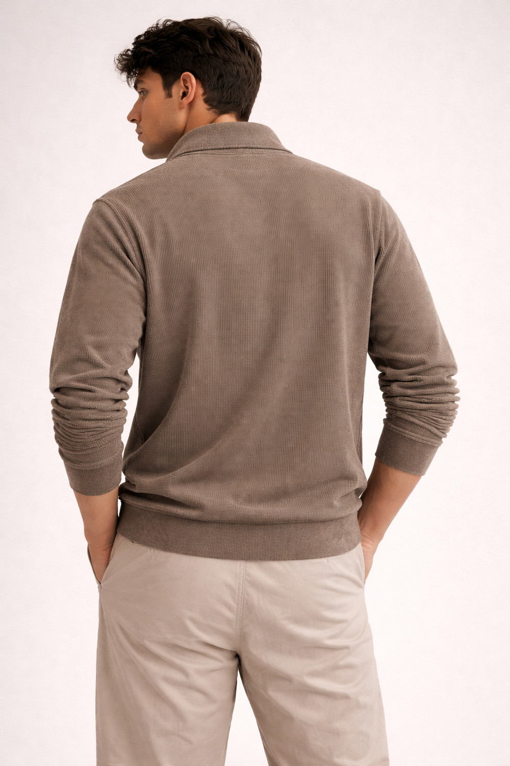 Image of Raj fashion Men Solid Polo Neck Reversible Cotton Blend Dark Green T-Shirt