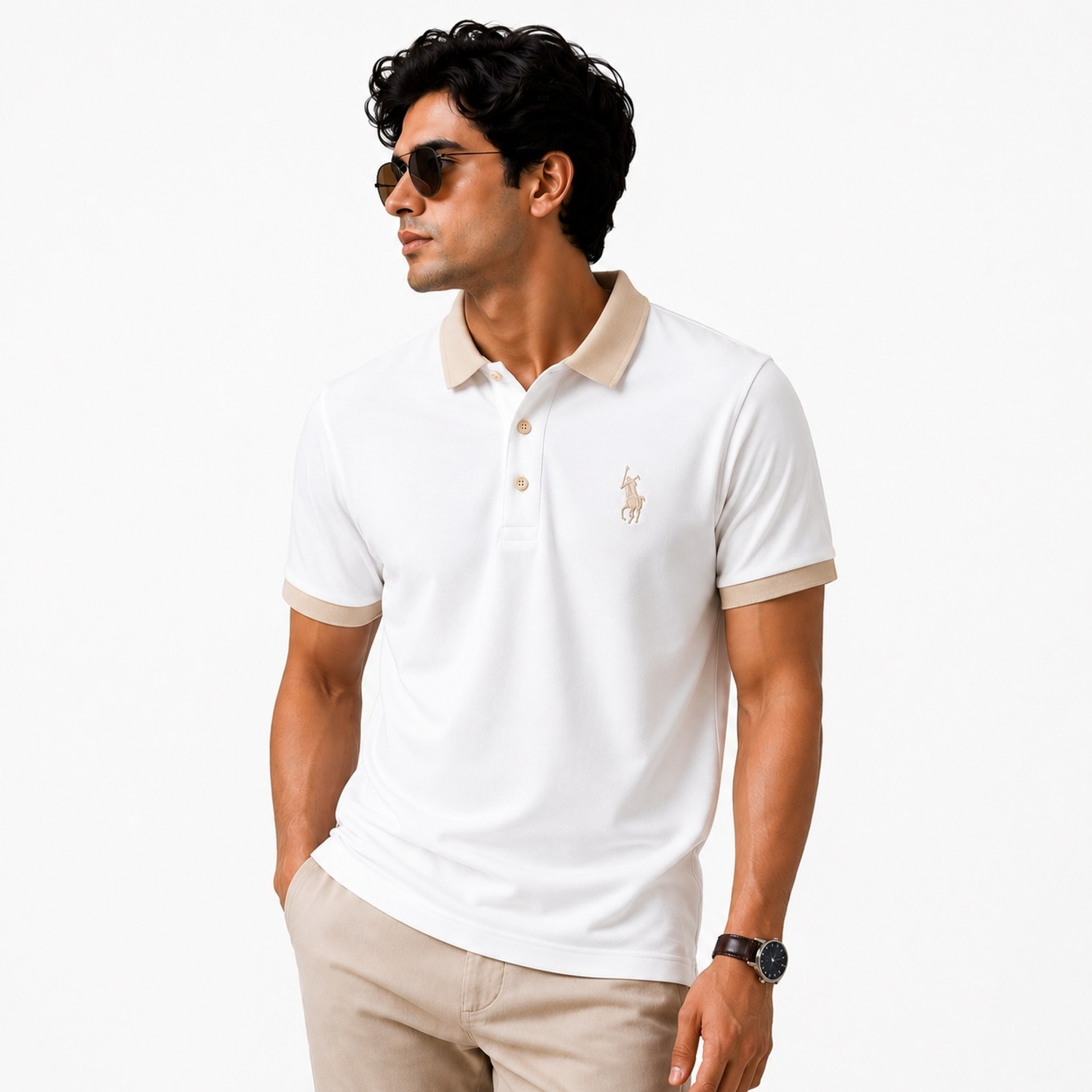 Tailorstitch Short Sleeve Embroidered Men Sweatshirt - Image 5