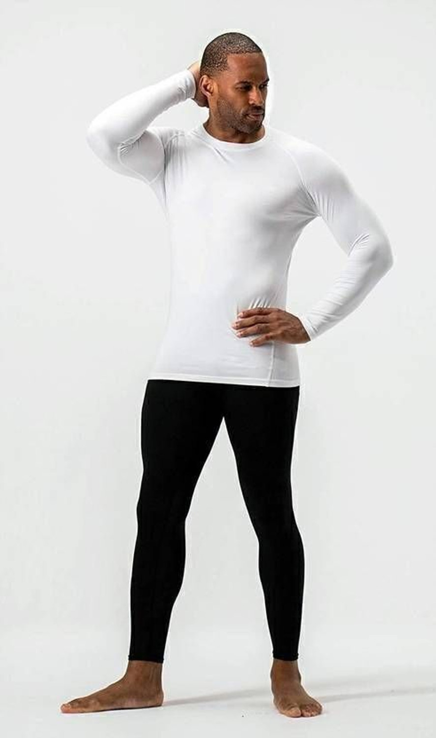 Image of Kyk Men Solid Round Neck Polyester White T-Shirt