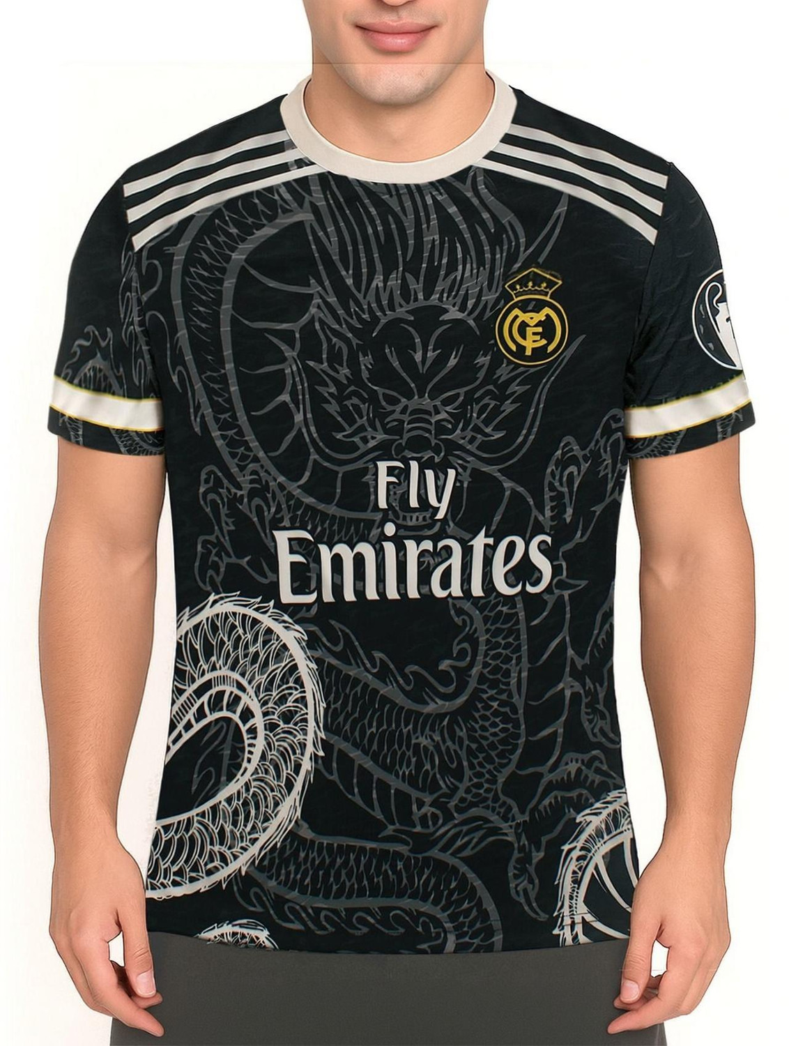 Image of StitchandPack Men Graphic Print, Printed Round Neck Polyester Silver, Black, Yellow T-Shirt