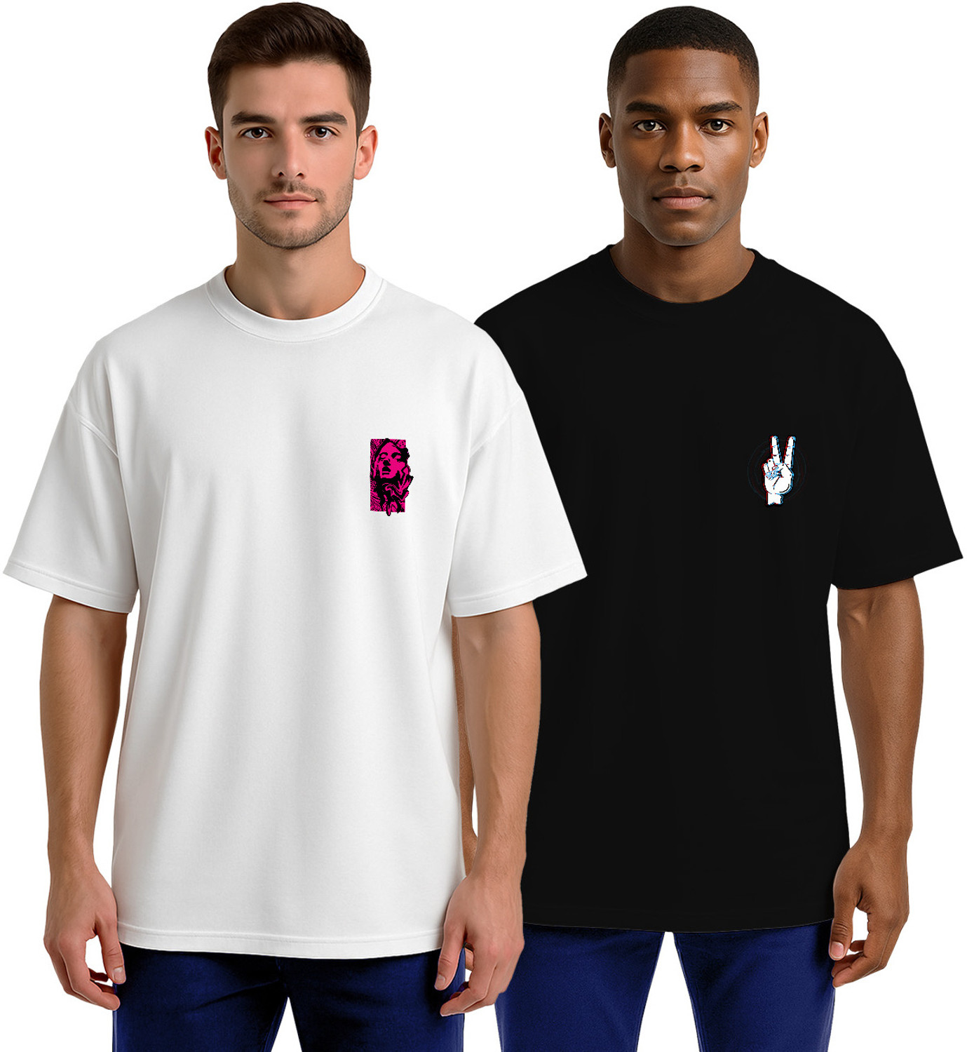 Image of MANIAC Men Solid Polo Neck Pure Cotton Black T-Shirt