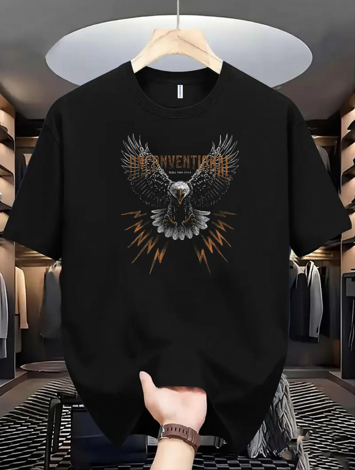 Magneto Men Black Cotton T-Shirt - Image 1