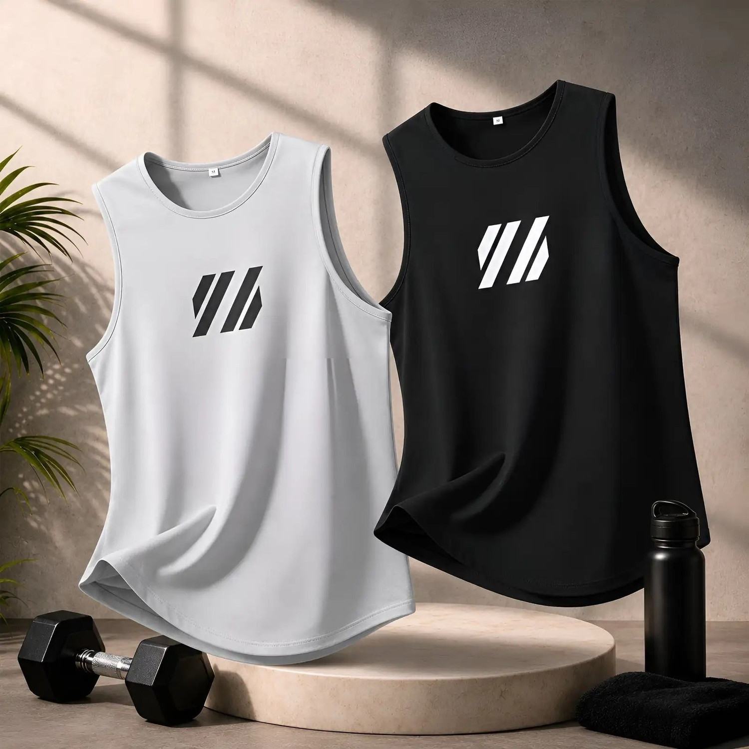 RMLKN Men Black Grey Round Neck T-Shirt Pack of 2 - Image 4
