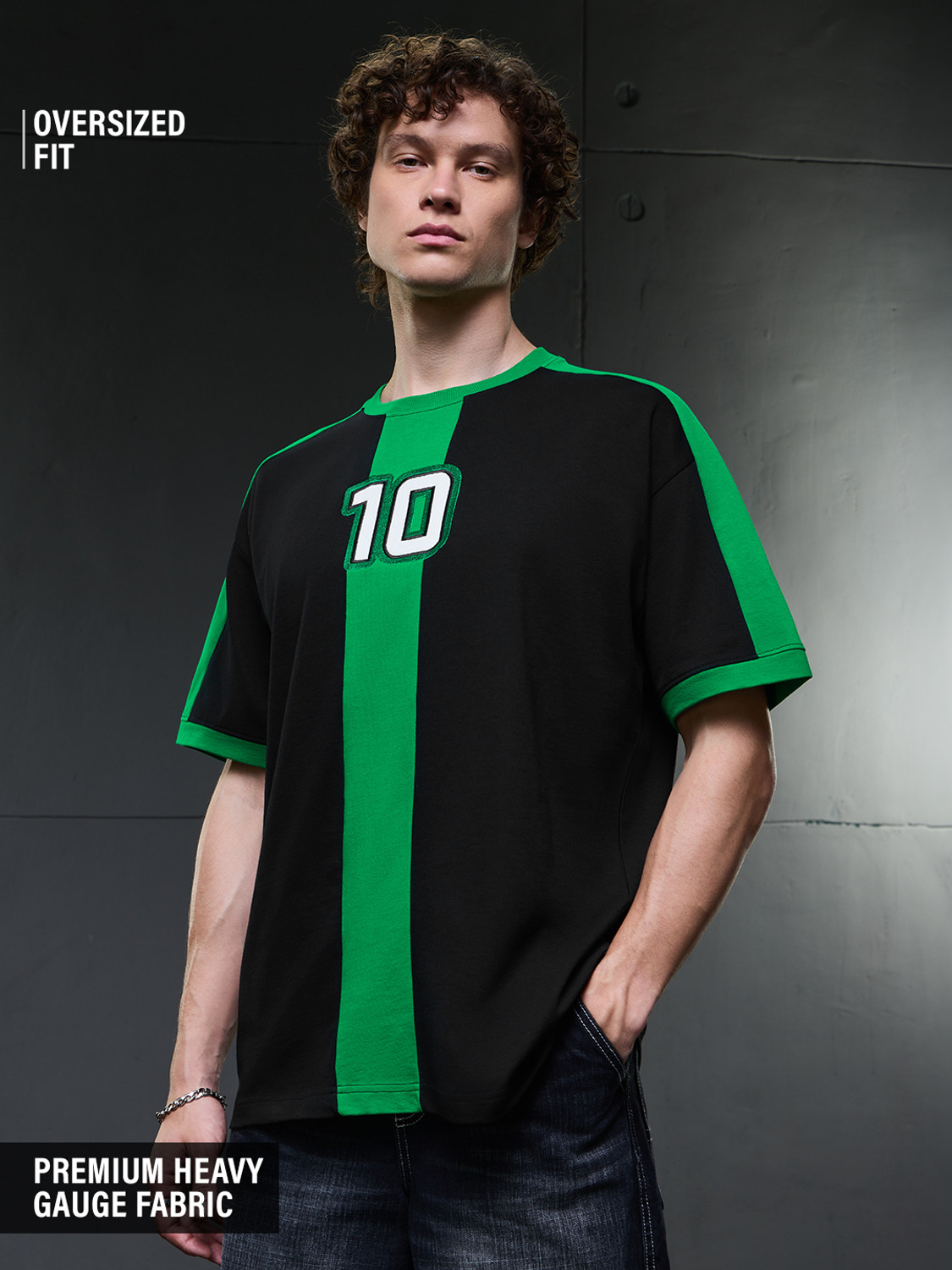 The Souled Store Men Black Cotton T-Shirt - Image 1