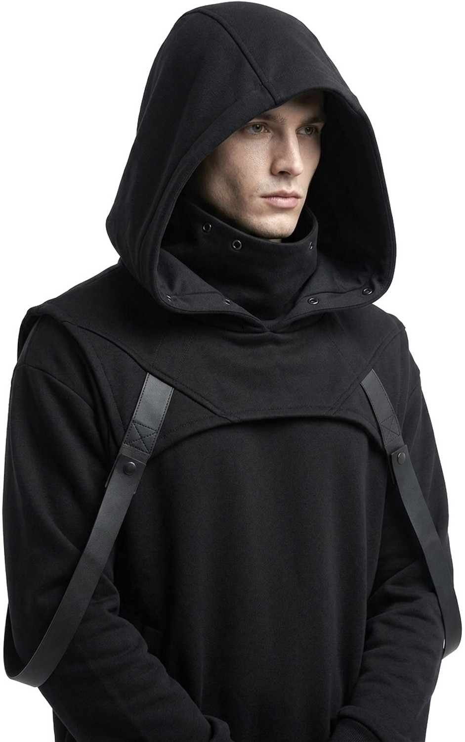 youngcash Men Hooded Neck Black T-Shirt - Image 4