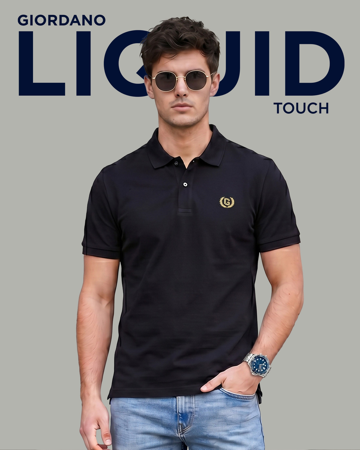 Image of The Souled Store Men Embroidered Round Neck Pure Cotton Yellow T-Shirt