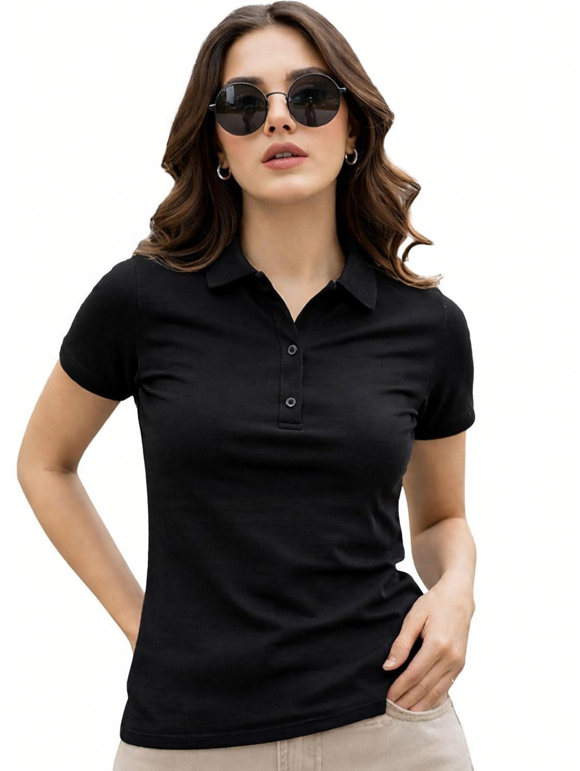 Image of Bayfog Casual Regular Sleeves Solid Women White Top