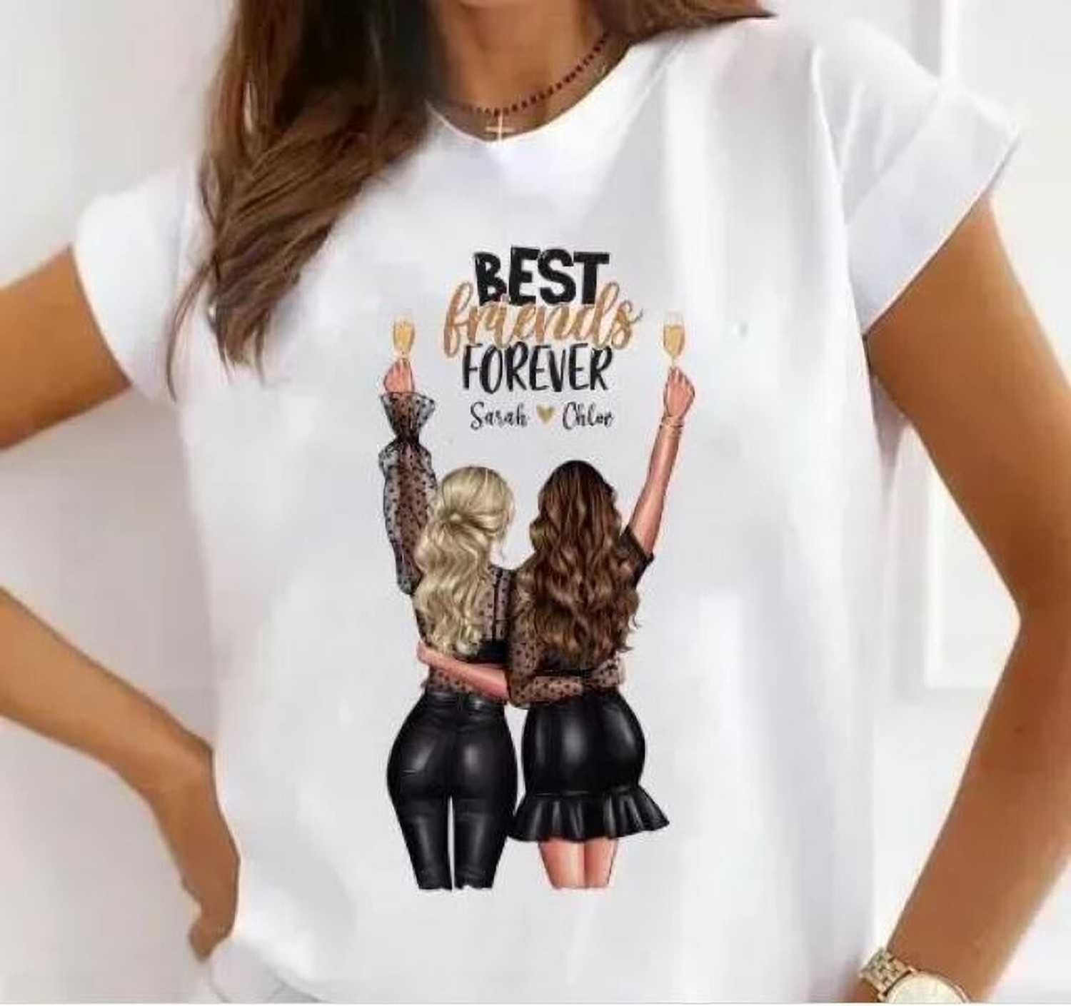 Image of ADIXUS Pack of 2 Women Solid Round Neck Polyester Maroon, White T-Shirt