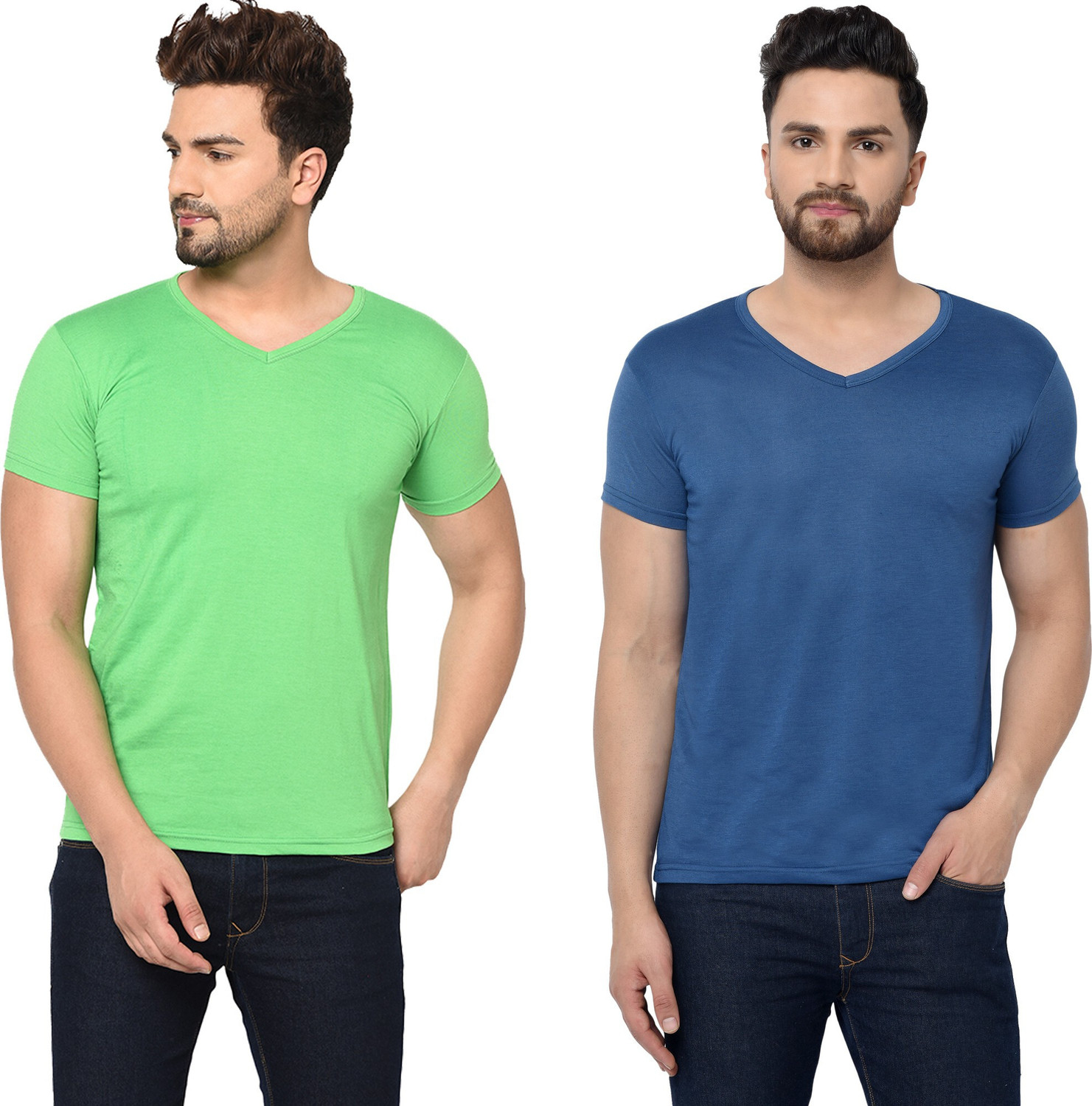 Image of COMBRAIDED Men Solid Polo Neck Polycotton Black T-Shirt