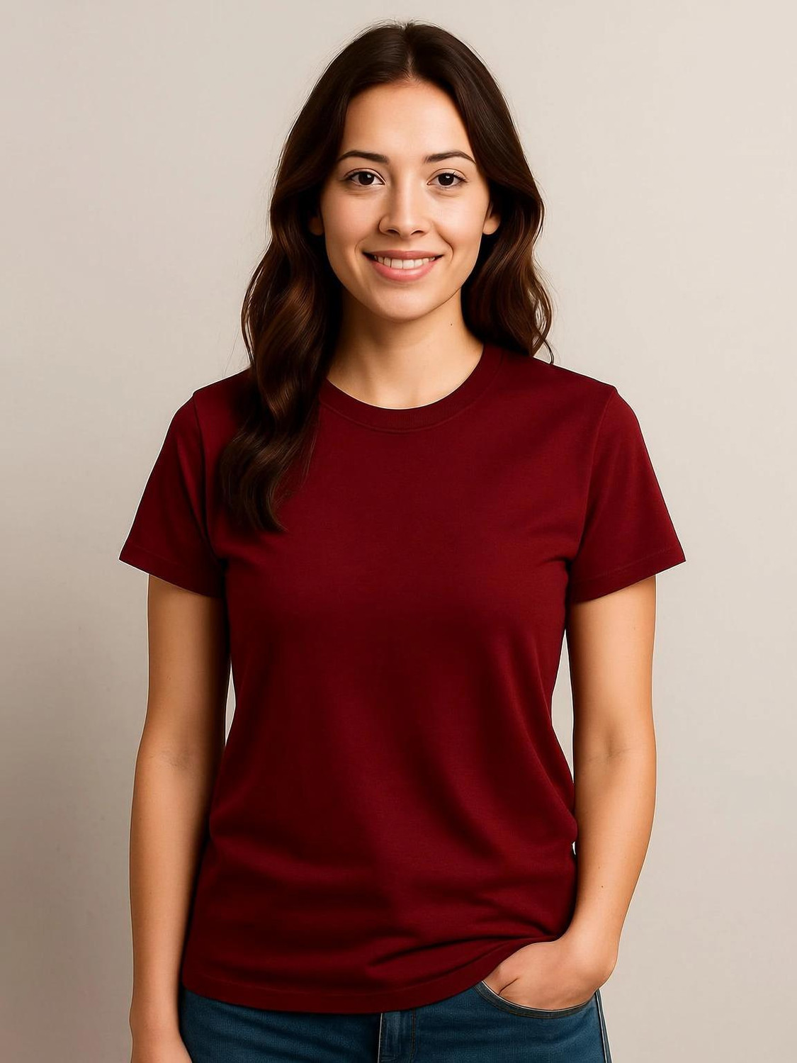 Image of Roadster Women Printed Round Neck Pure Cotton Black T-Shirt