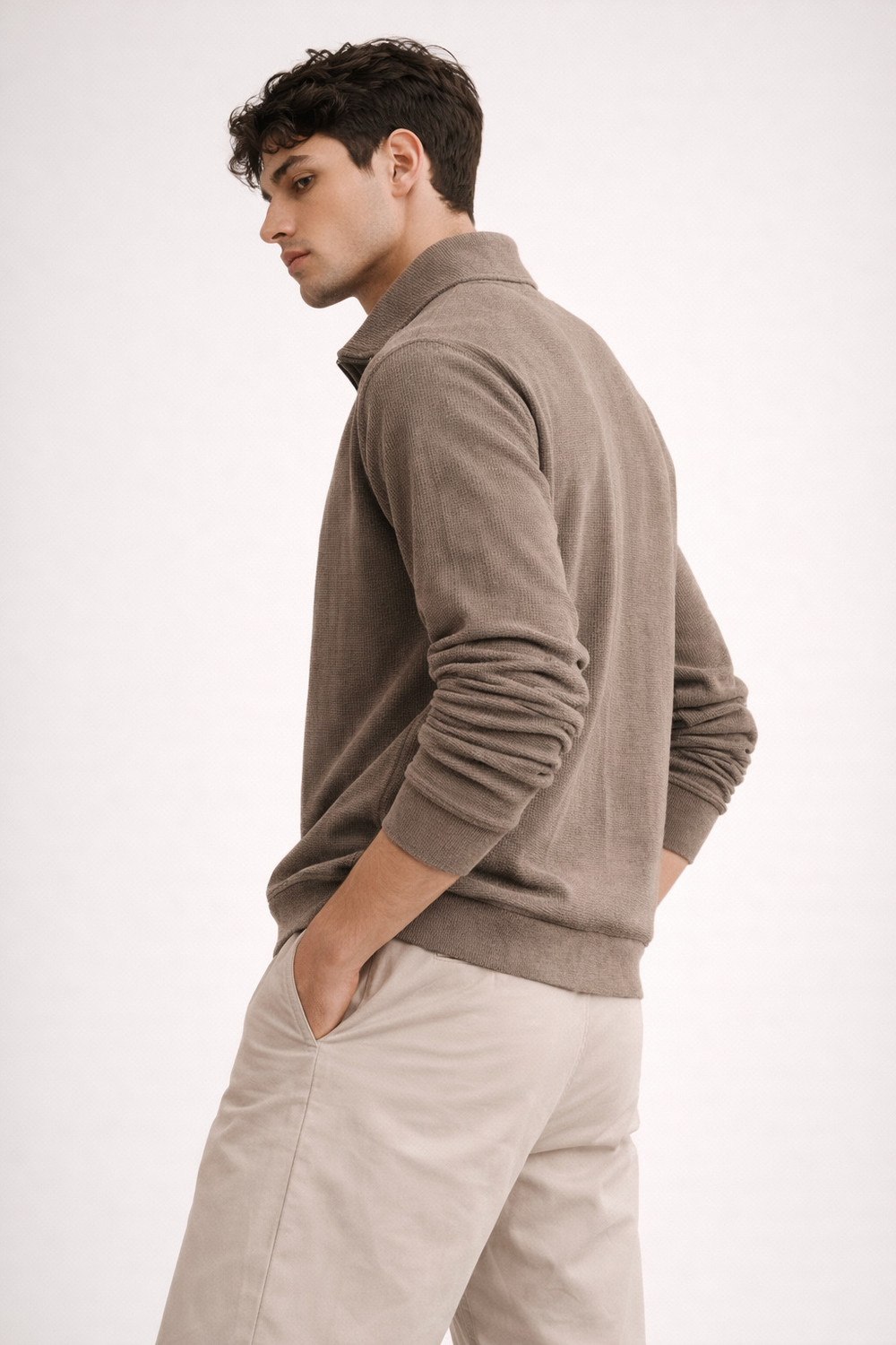 Image of Raj fashion Men Solid Polo Neck Reversible Cotton Blend Dark Green T-Shirt