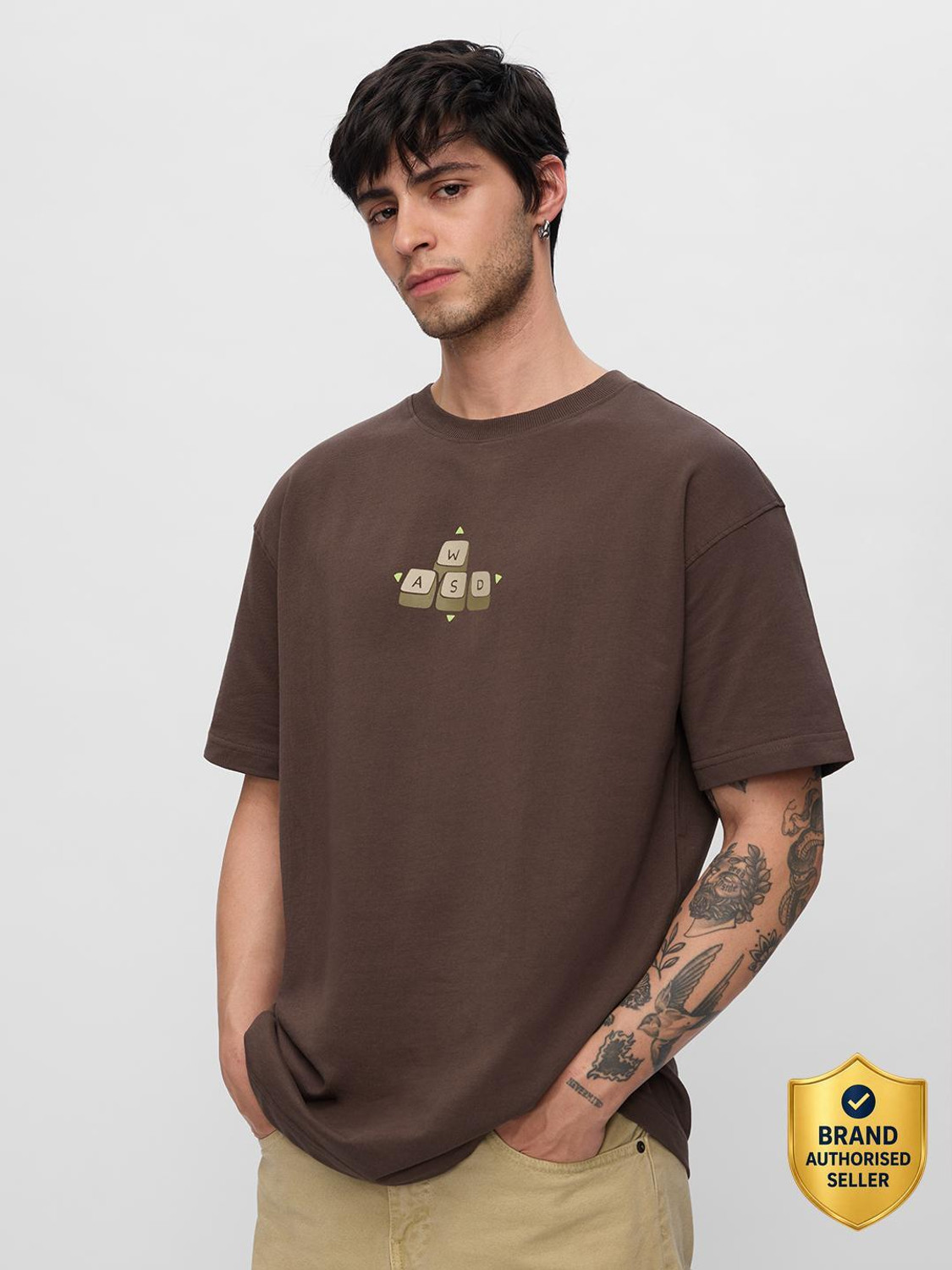 The Souled Store Men Brown T-Shirt - Image 6