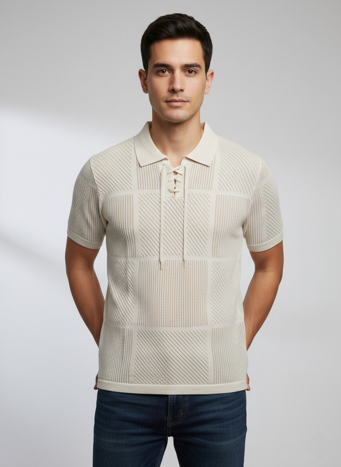 Image of FLYIND VOGUE OUTFIT Men Printed Round Neck Cotton Blend White, Brown T-Shirt
