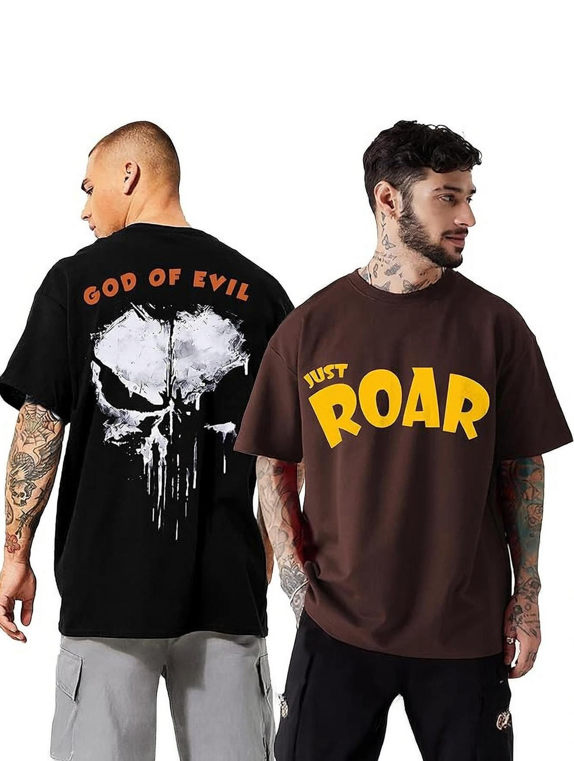 Leotude Printed Men Round Neck Multicolor T-Shirt - Buy Leotude Printed Men Round Neck Multicolor T-Shirt Online at Best Prices in India | Flipkart.com