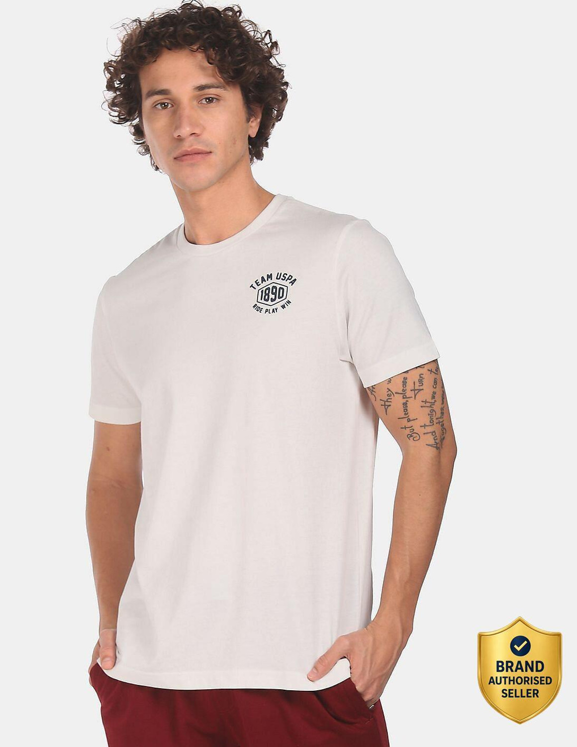Image of Force NXT Pack of 2 Super Combed Cotton Men Solid Round Neck Pure Cotton Dark Blue, Yellow T-Shirt