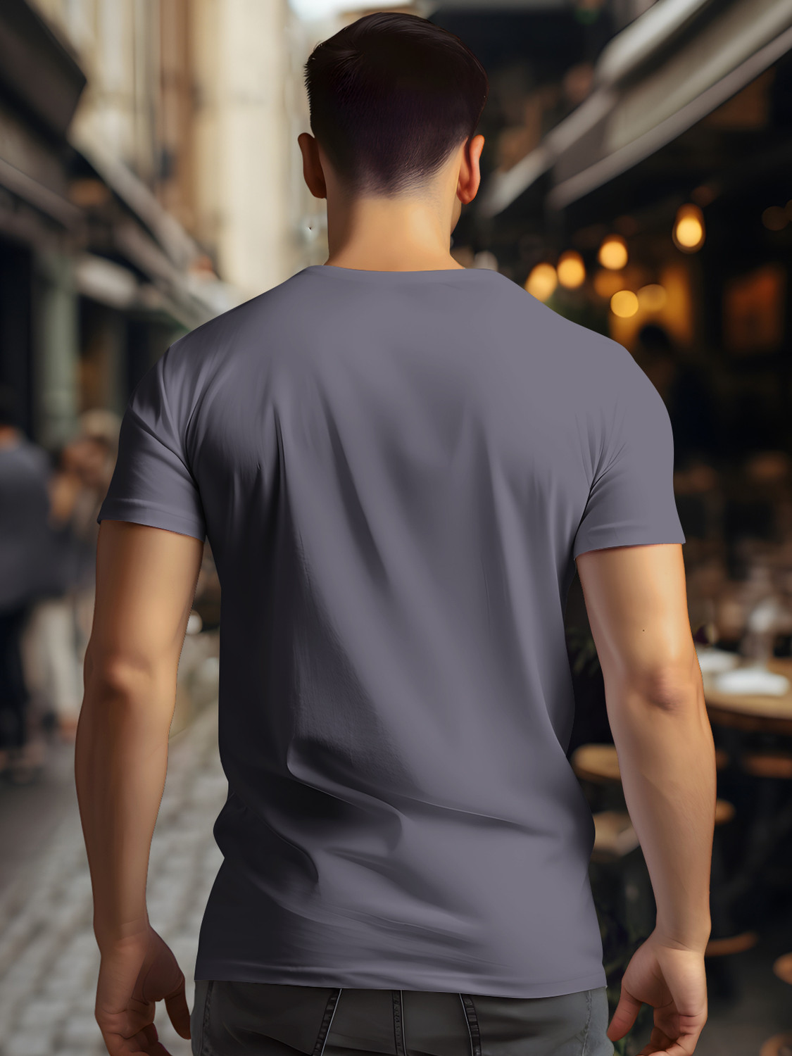 Image of Bullmer Pack of 2 Men Printed Round Neck Cotton Blend Multicolor T-Shirt