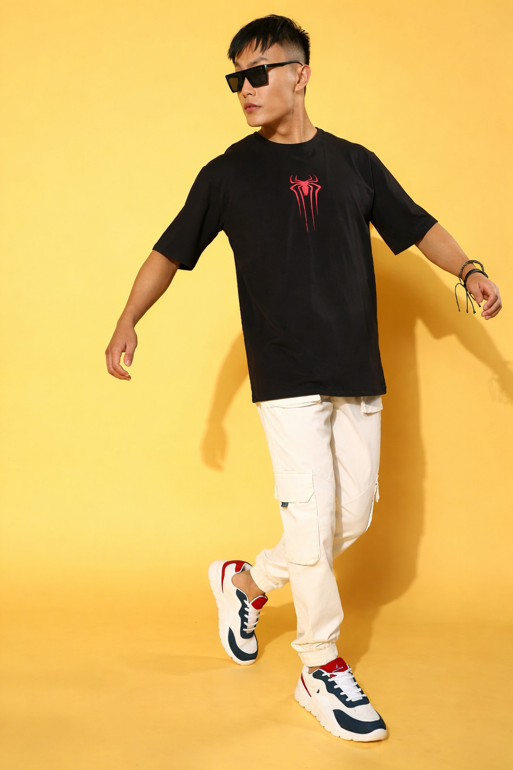 Image of Dialga Men Graphic Print Round Neck Pure Cotton Black T-Shirt