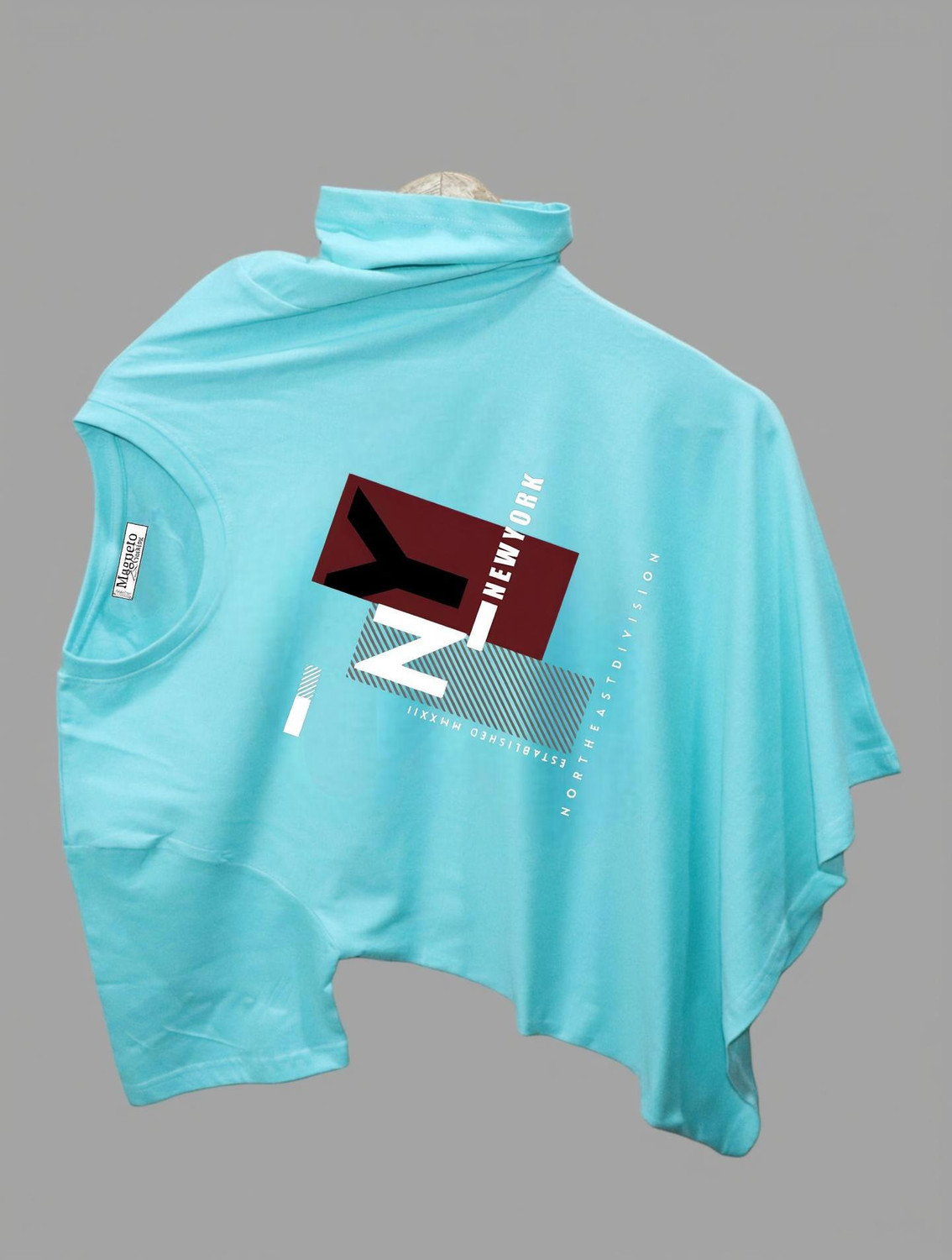 Image of rameshwaram Men Colorblock Round Neck Cotton Blend Multicolor T-Shirt