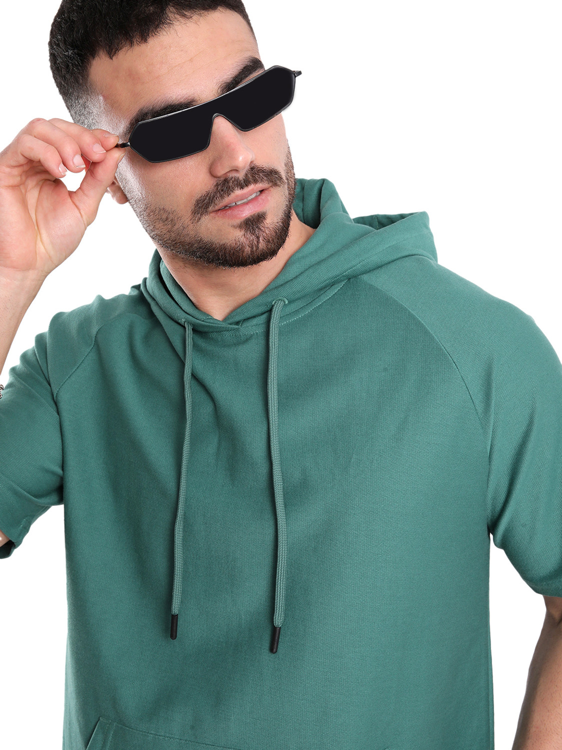 Image of Pepe Jeans Men Printed Hooded Neck Pure Cotton White T-Shirt