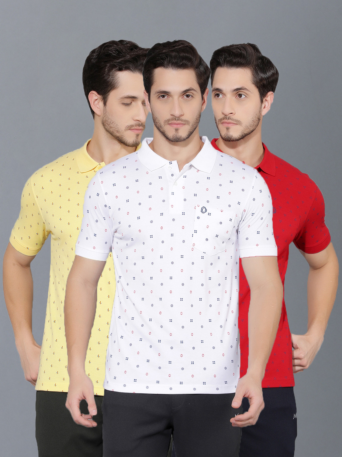 Image of ADIDAS Men Printed Round Neck Polyester Blue T-Shirt