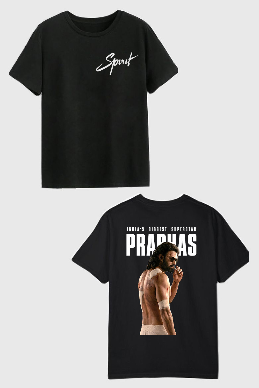 Tee Gallery Men's Black Printed Polyester T-Shirt - Image 1
