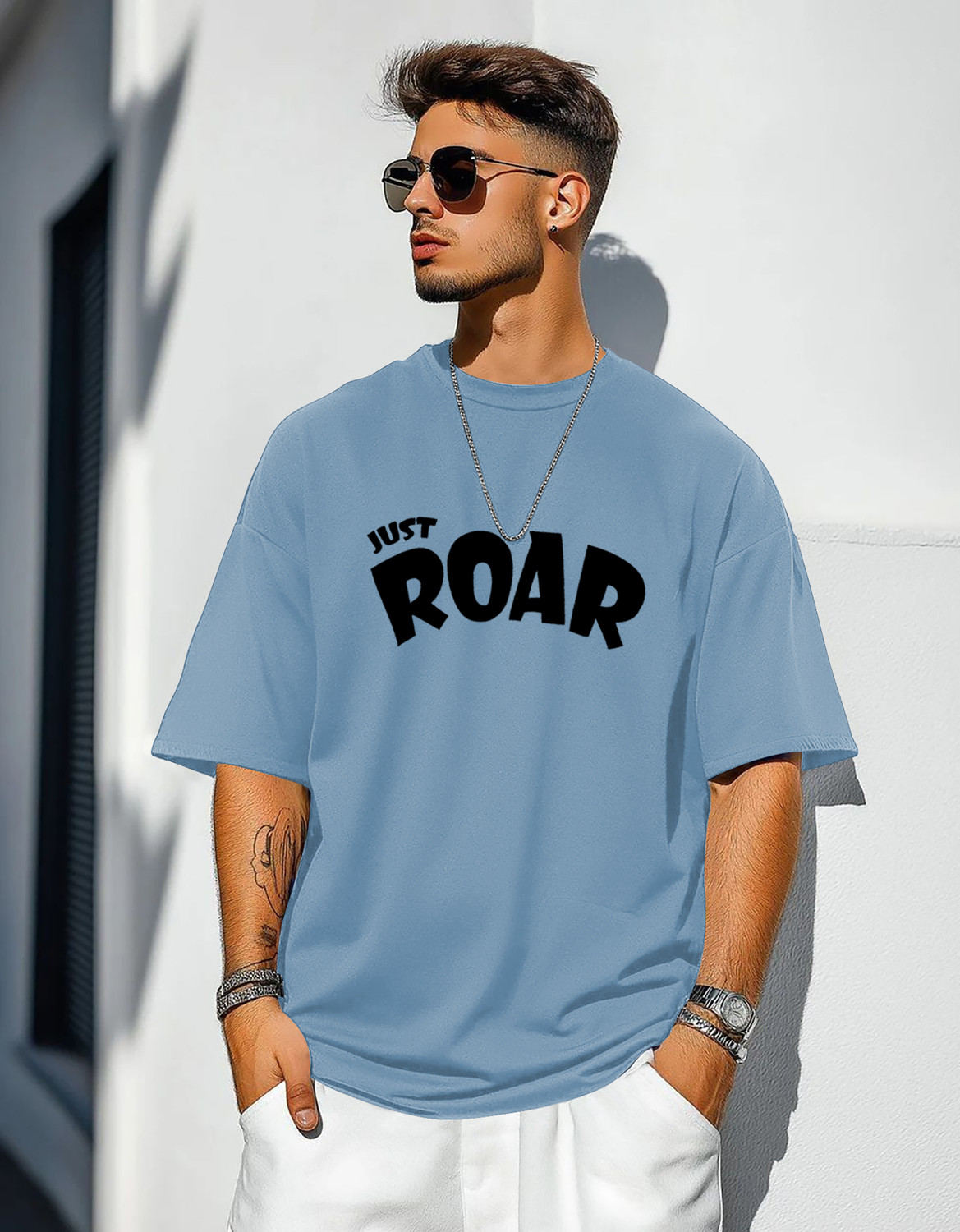 Image of Kook N Keech Looney Tunes Men Printed Round Neck Pure Cotton Brown T-Shirt