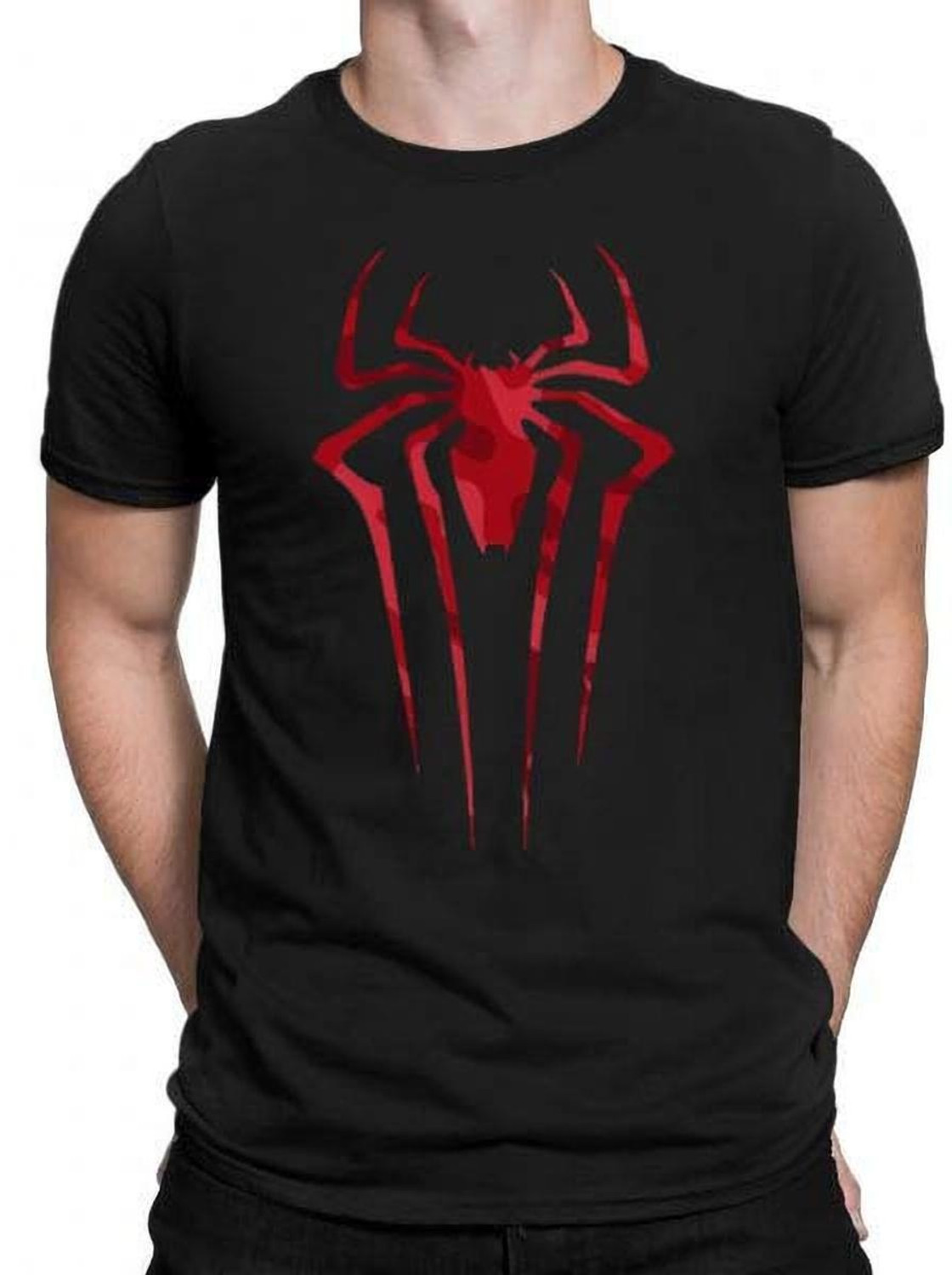 Image of FEEL TRACK Men Printed Round Neck Pure Cotton Black T-Shirt