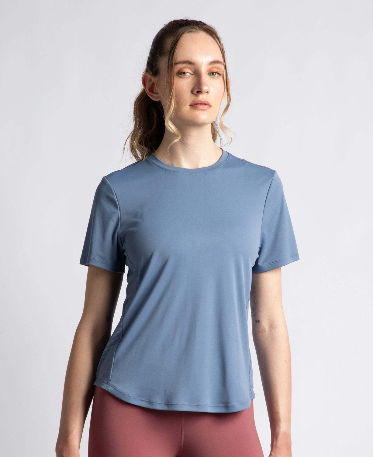 Image of KVETOO Women Printed Round Neck Polyester Multicolor T-Shirt