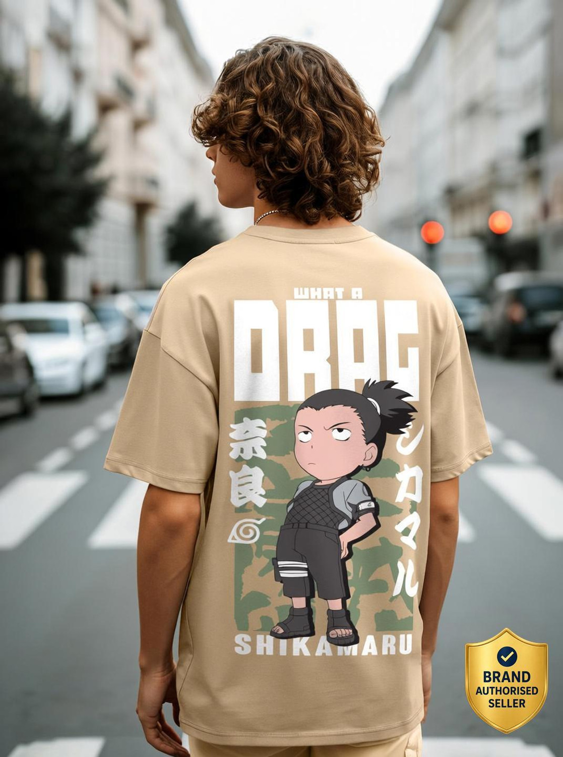 BEWAKOOF Naruto Men Brown Cotton T-Shirt - Image 1