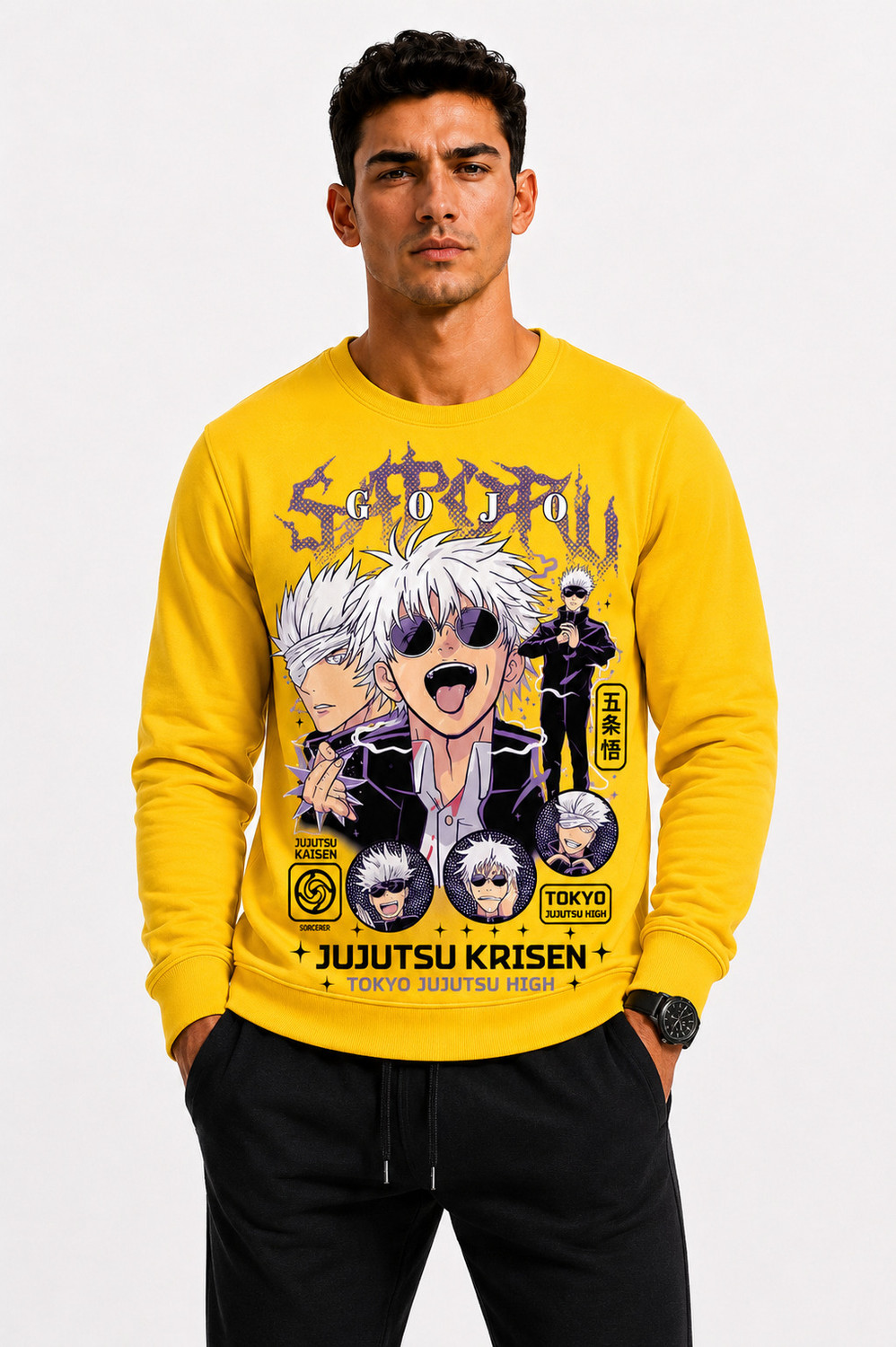 Image of THE BLAZZE Men Printed Round Neck Polycotton Multicolor T-Shirt