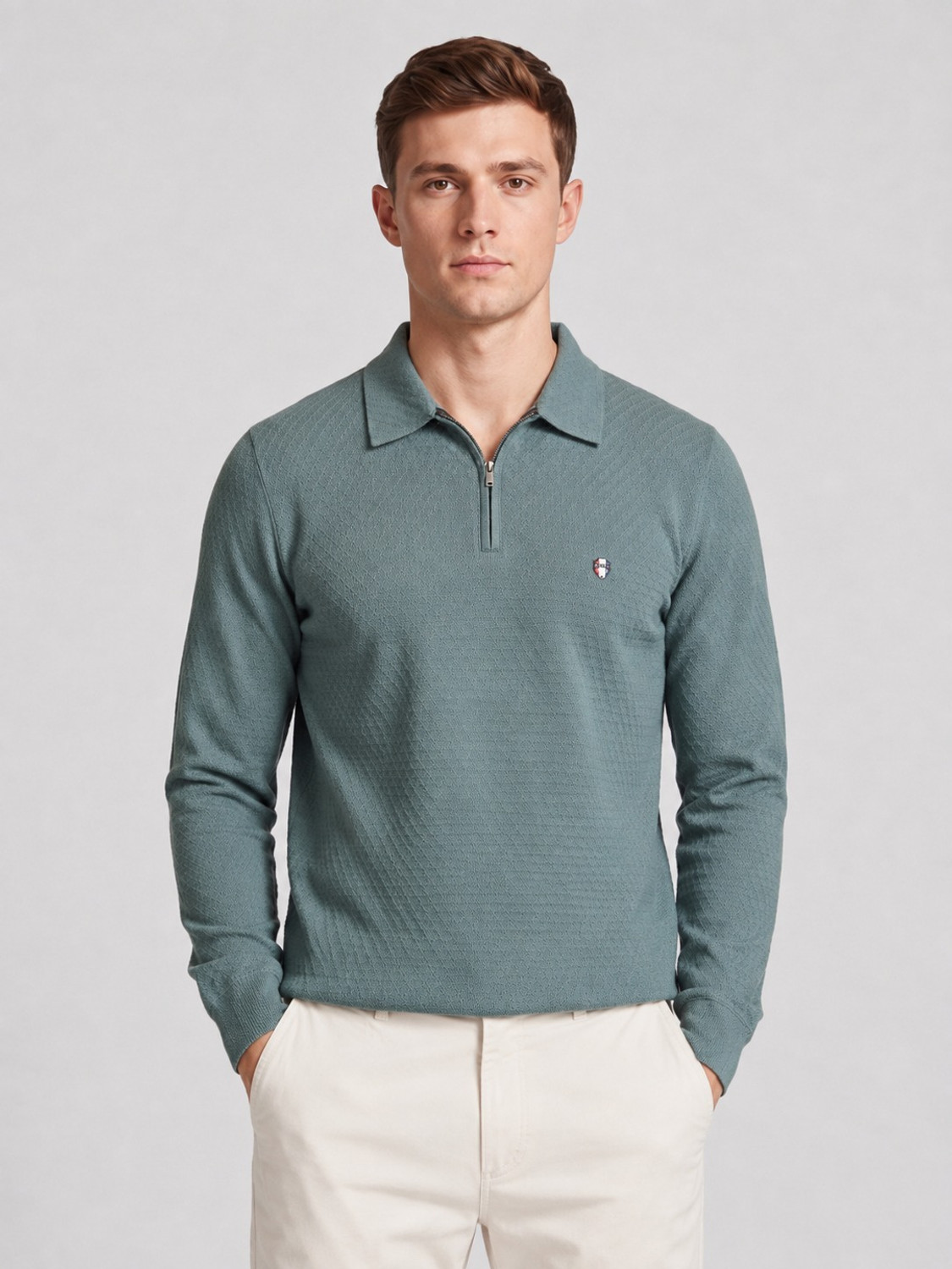 Image of Oneway Men Full Sleeve Solid Sweatshirt