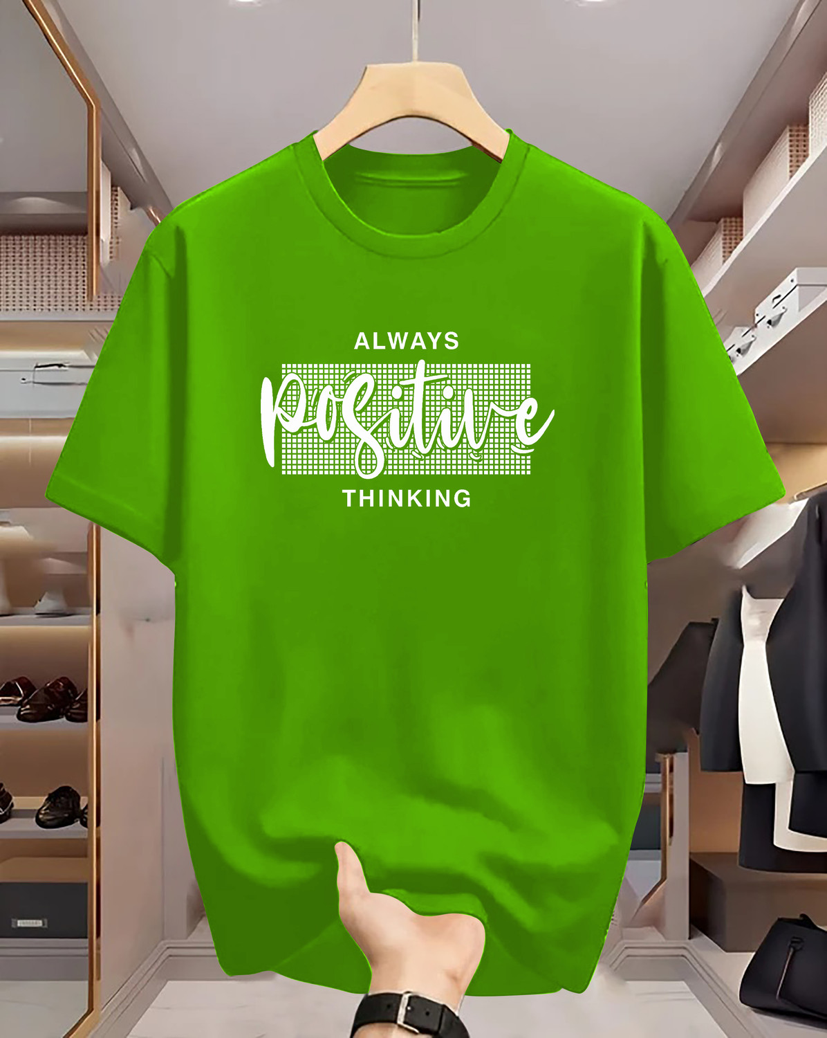 Image of FLYIND VOGUE OUTFIT Men Printed Round Neck Cotton Blend Beige, Brown T-Shirt