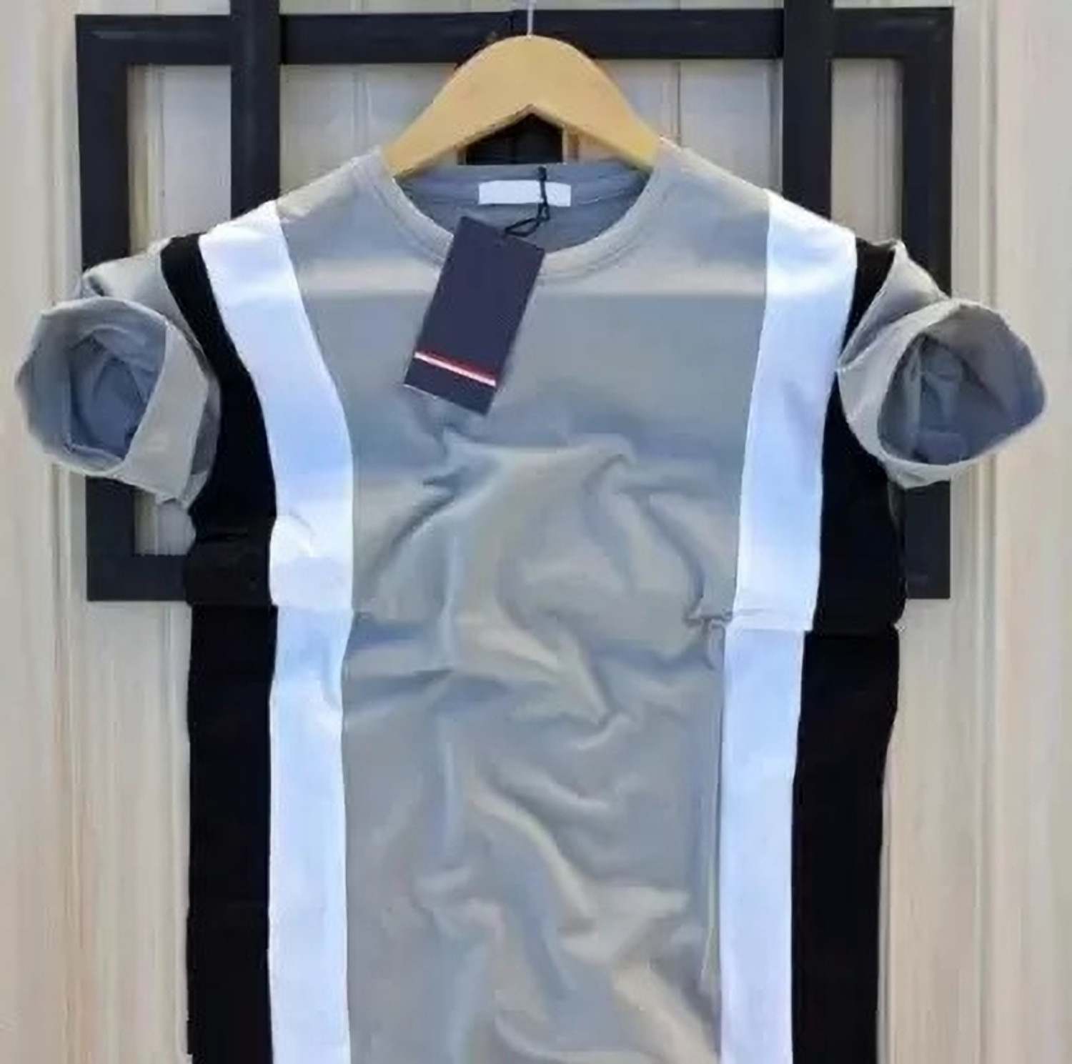 Image of rameshwaram Men Colorblock Round Neck Cotton Blend Multicolor T-Shirt