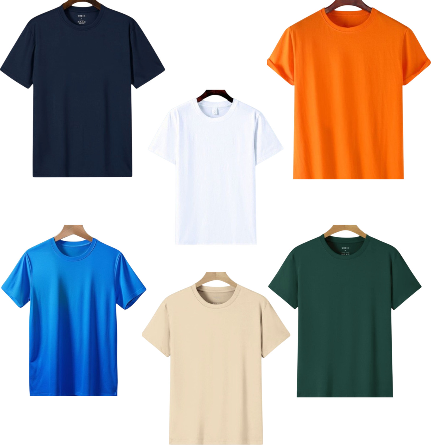 Image of lalita creation Pack of 4 Men Solid Round Neck Polyester Silver, Grey, White, Black T-Shirt