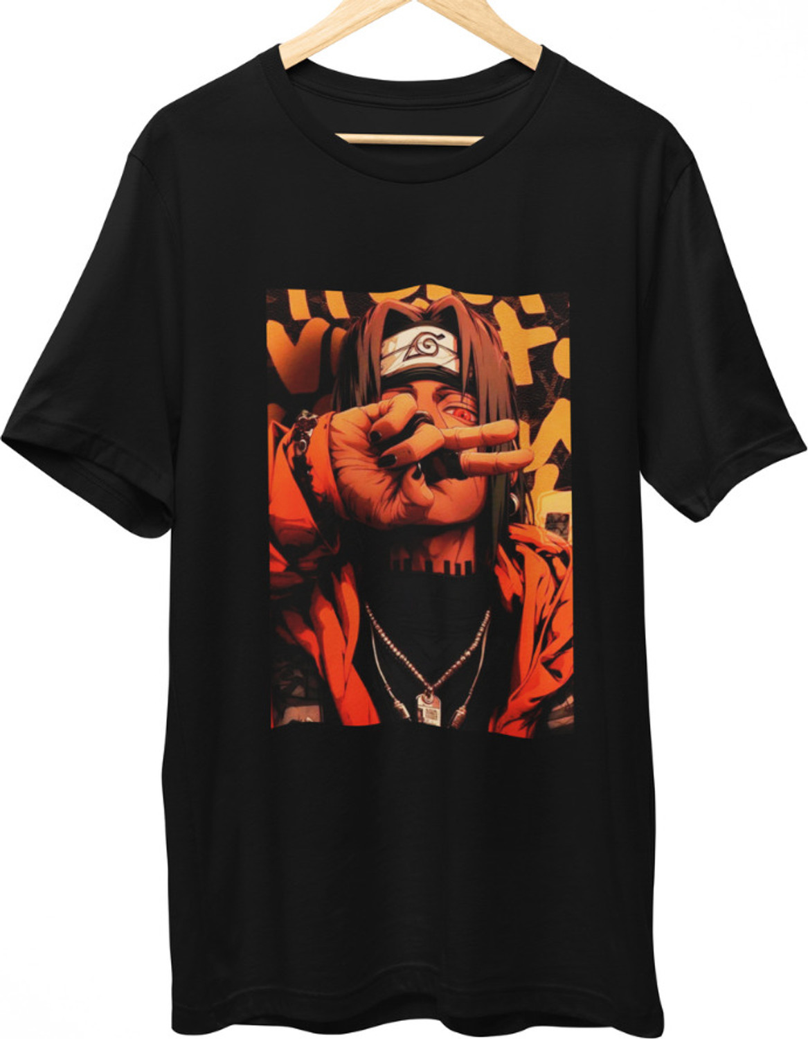 Image of SBBCREATION Men Typography Round Neck Pure Cotton Black T-Shirt