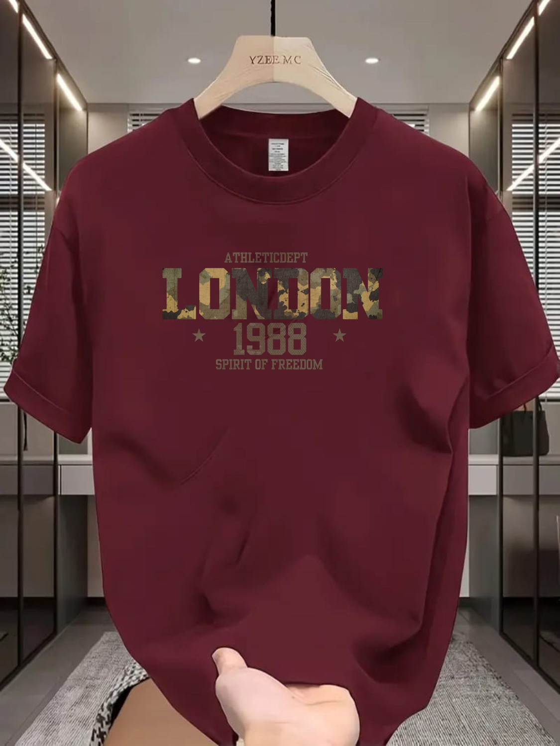 Magneto Men Maroon Cotton T-Shirt - Image 1